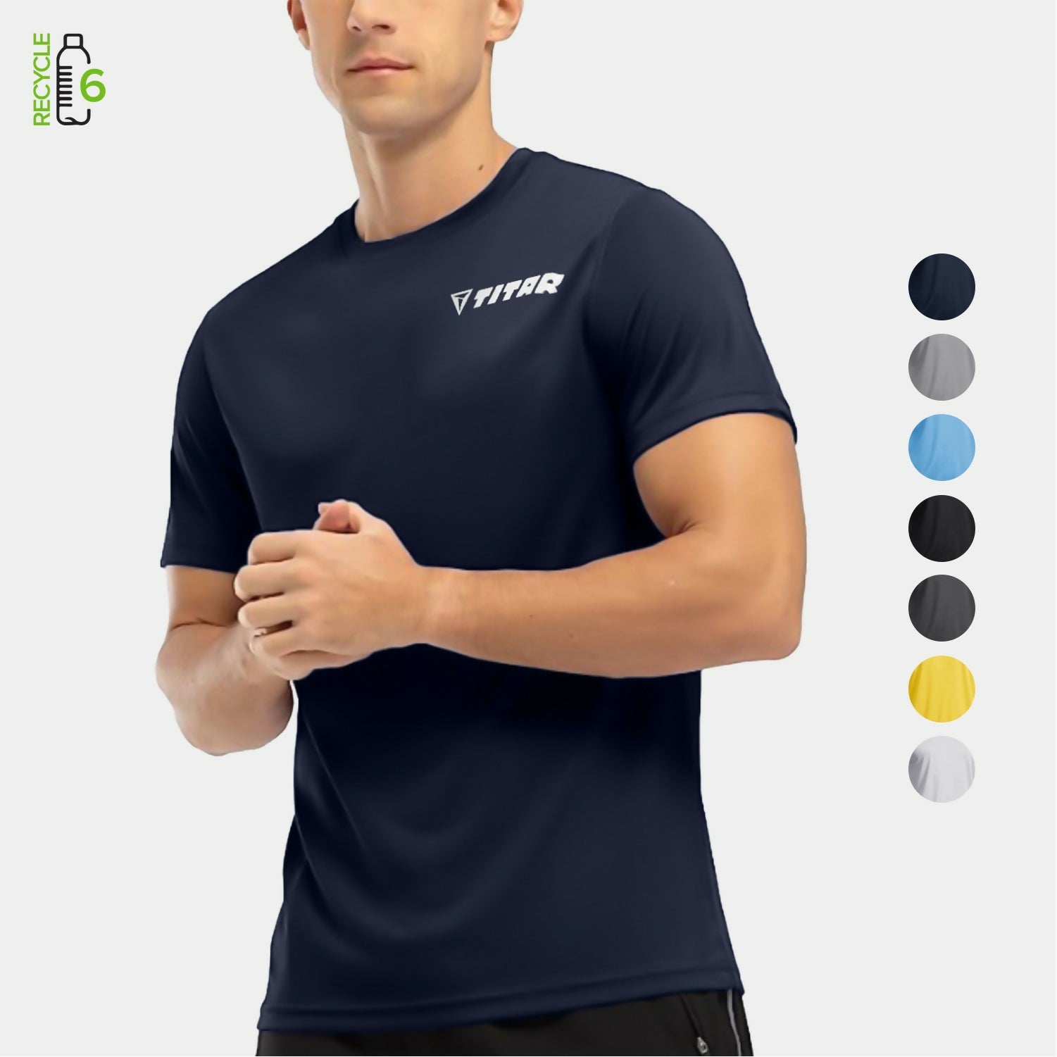 REPREVE® - мужская футболка с коротким рукавом из rPET
