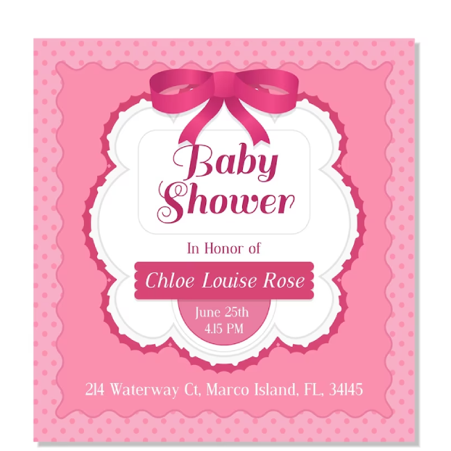 Pink Baby Shower